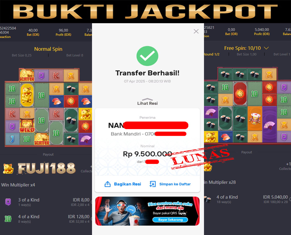 Bukti Kemenangan Lucky Neko PGSOFT