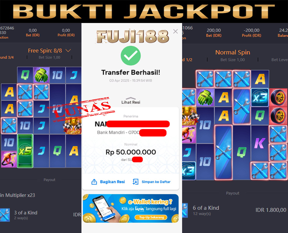Bukti Kemenangan Speed winner