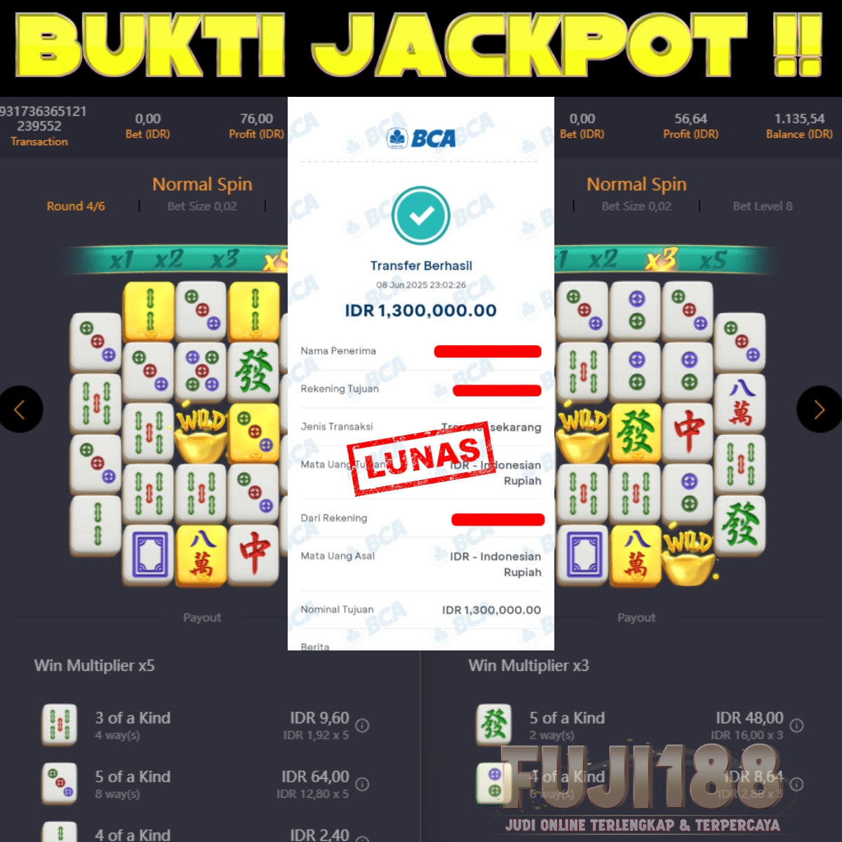 Bukti Kemenangan MAHJONG WAYS 2 – PG SOFT
