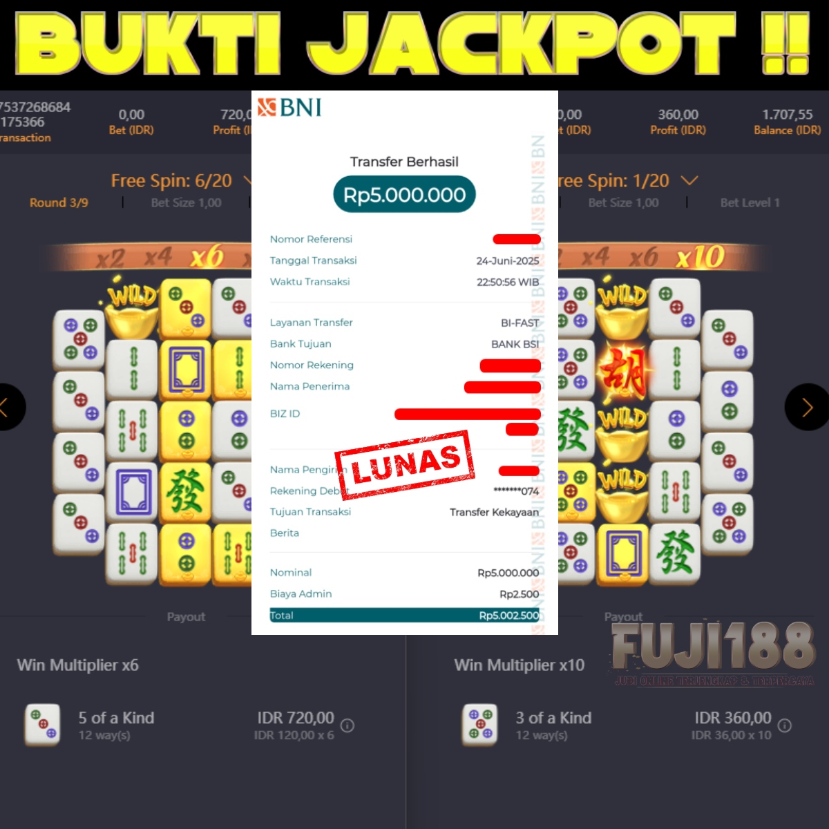 Bukti Kemenangan MAHJONG WAYS – PG SOFT