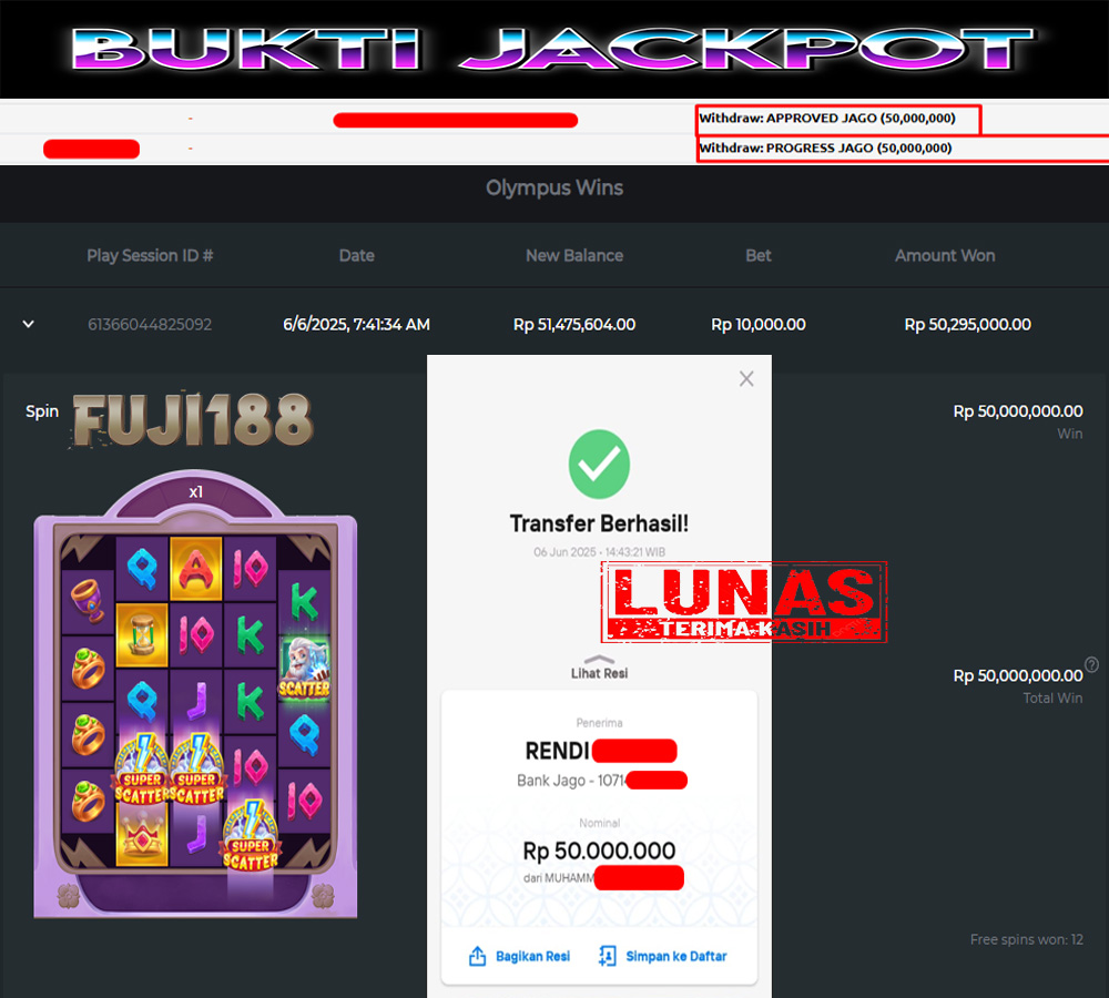 Bukti Kemenangan Olympus Wins