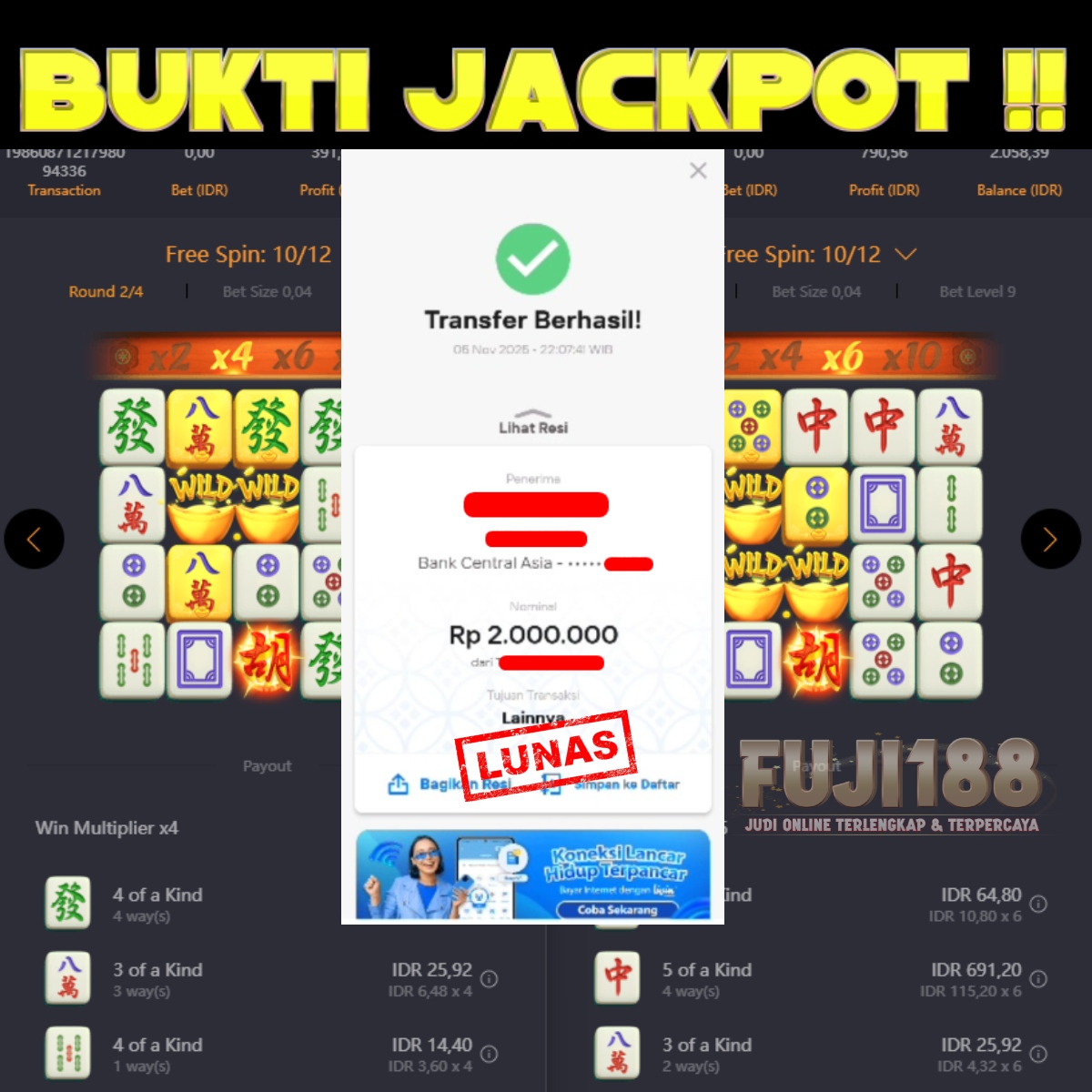 Bukti Kemenangan MAHJONG WAYS 2