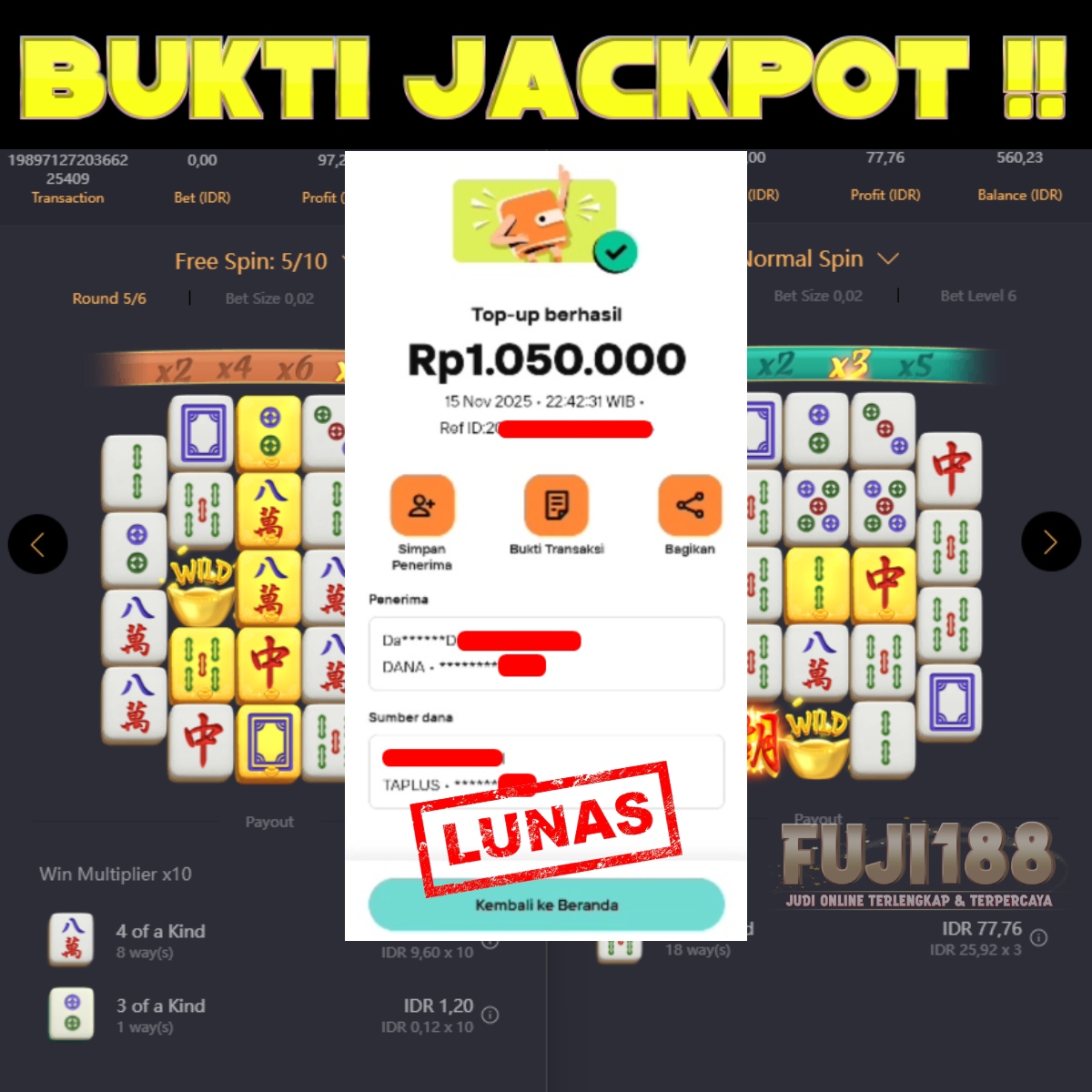 Bukti Kemenangan MAHJONG WAYS