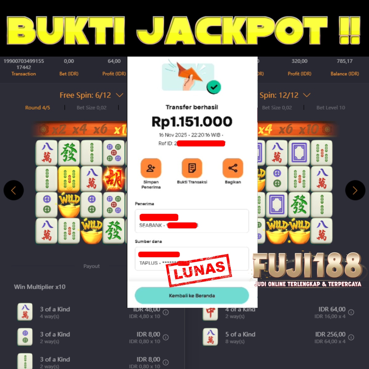 Bukti Kemenangan MAHJONG WAYS