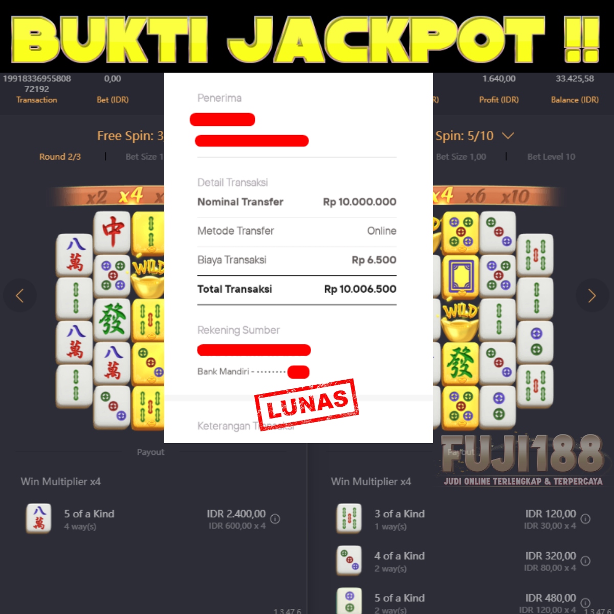 Bukti Kemenangan MAHJONG WAYS