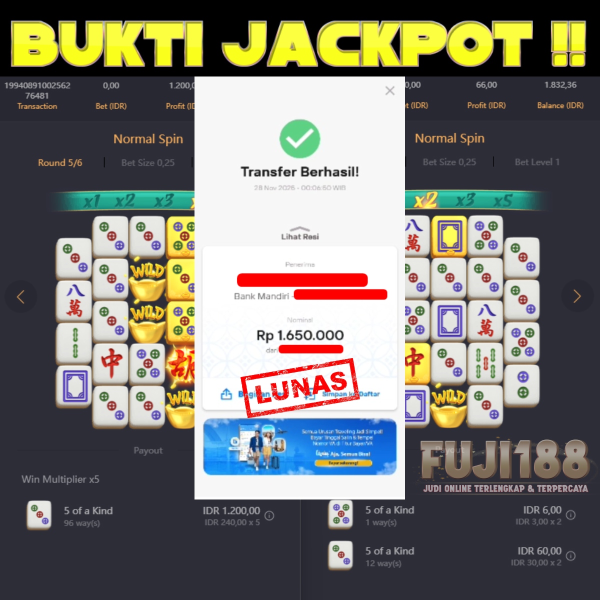 Bukti Kemenangan MAHJONG WAYS 2