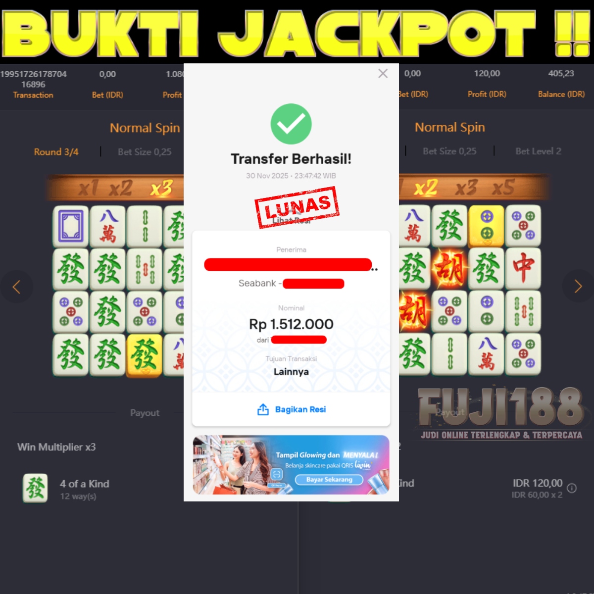 Bukti Kemenangan MAHJONG WAYS
