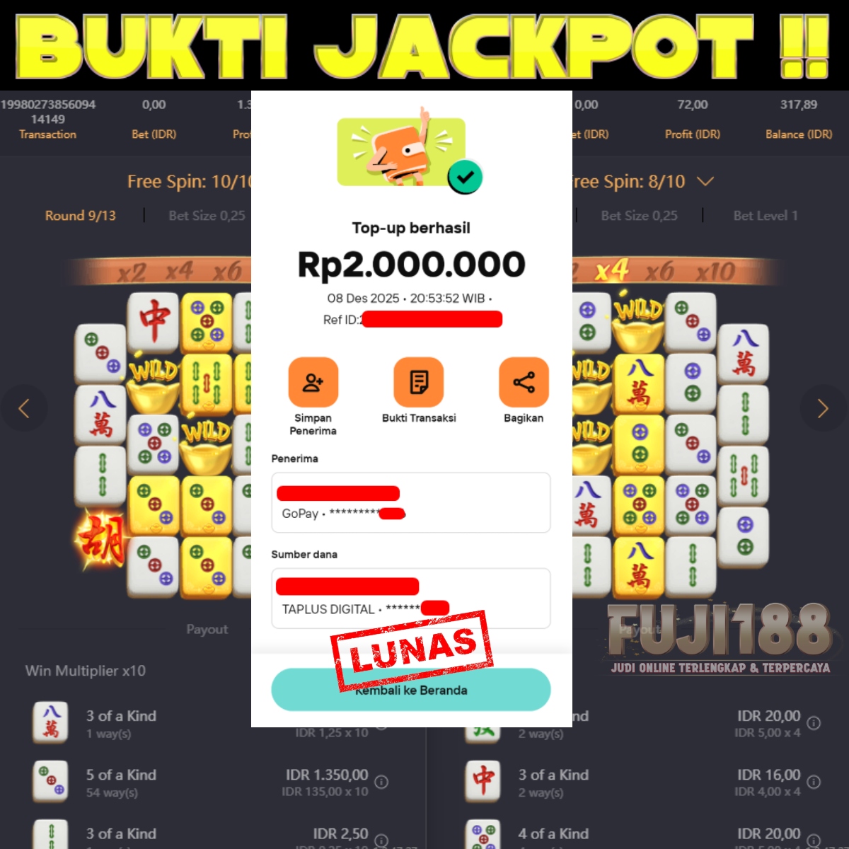 Bukti Kemenangan MAHJONG WAYS – PG SOFT