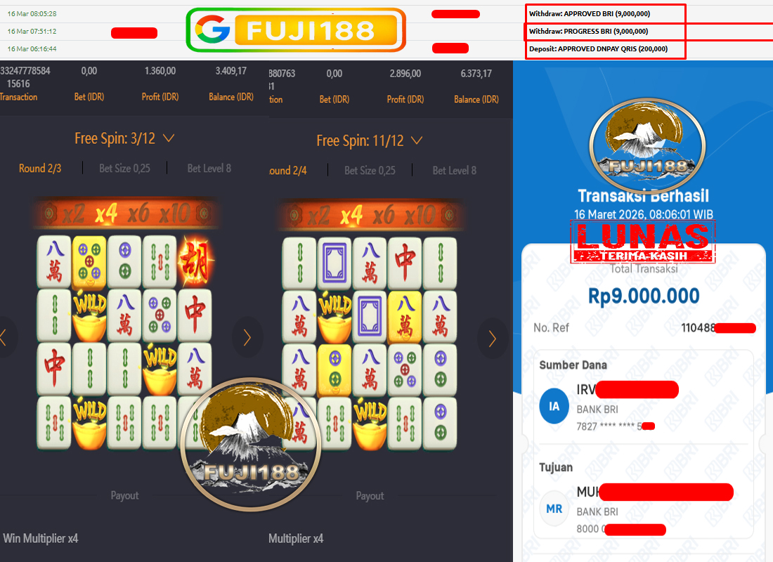 Bukti Kemenangan MAHJONG WAYS